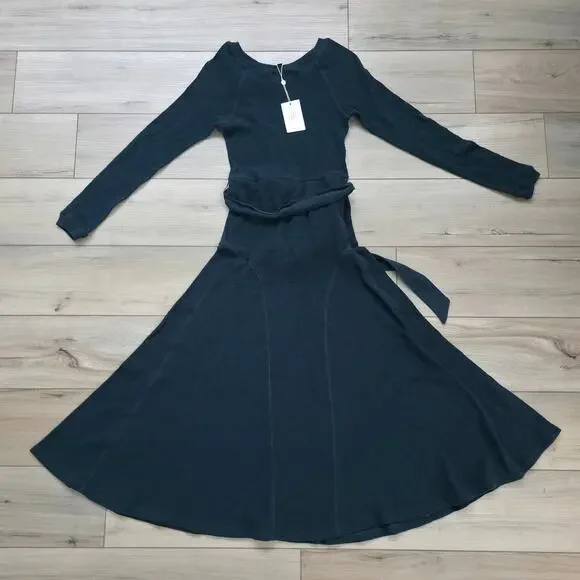 Downeast Destination Dress Long Sleeve Midi Rib Knit Dress Women Sz XS - Picture 3 of 9